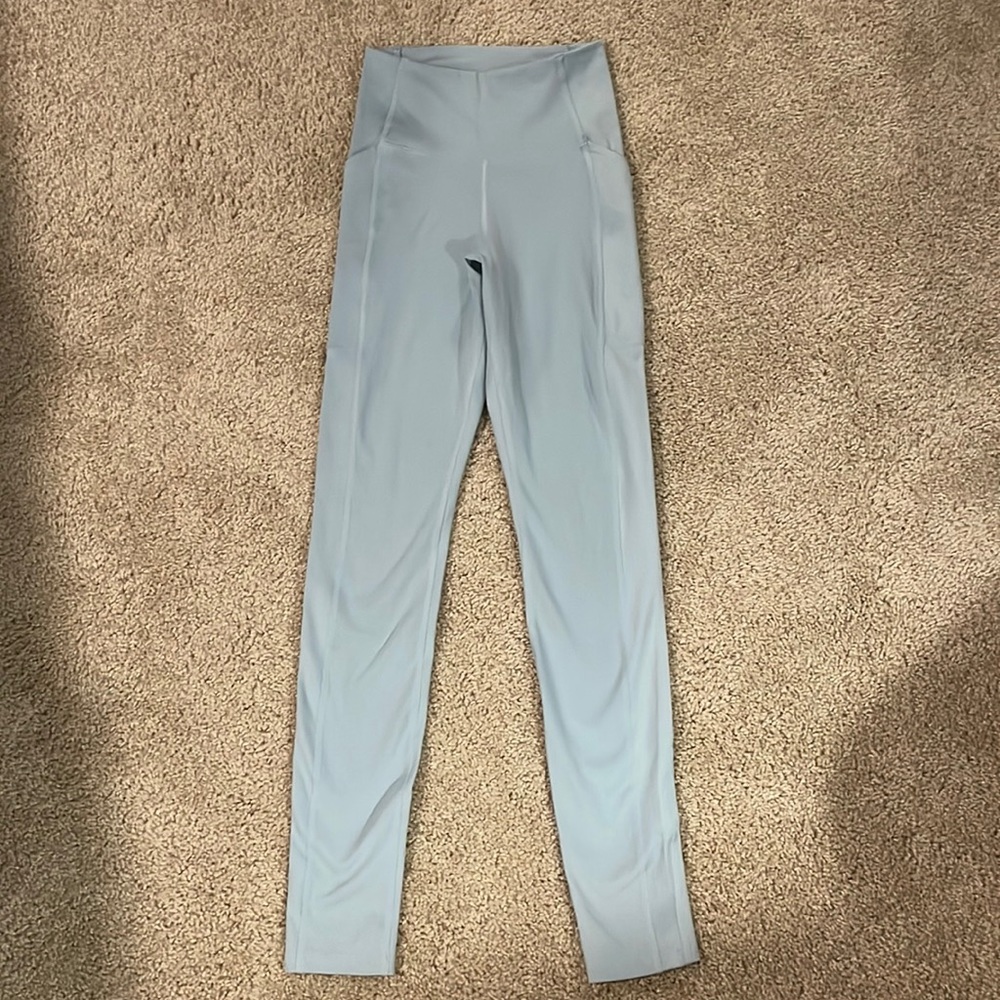 Girlfriends collective icy blue leggings
